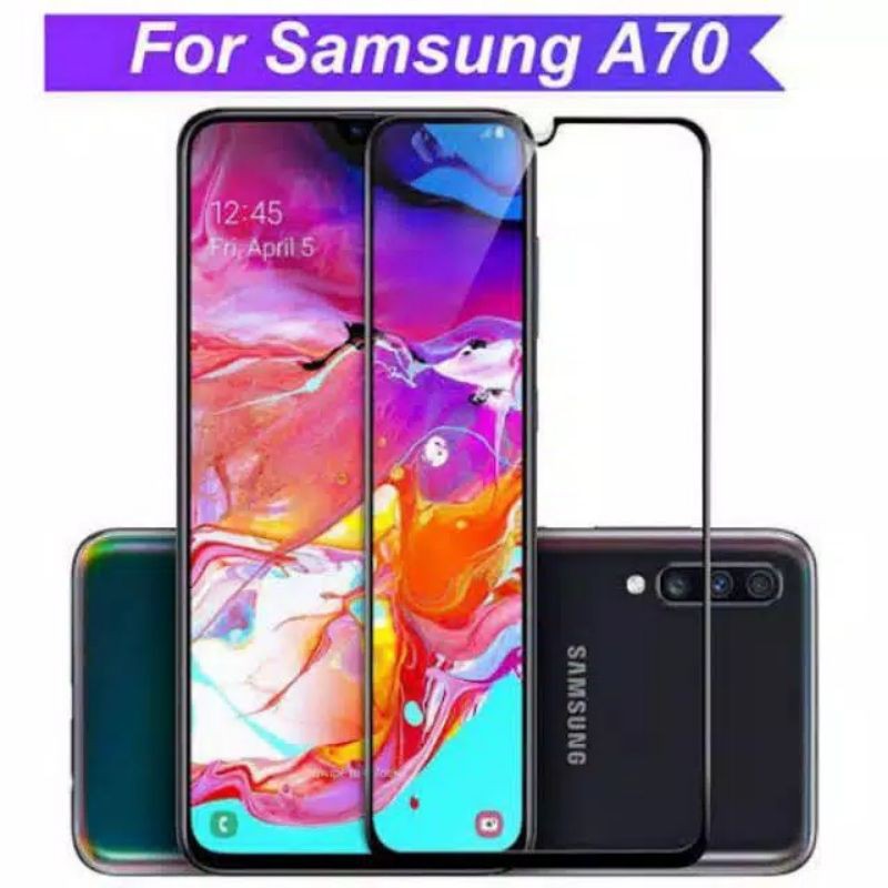 Tempered Glass Samsung  A70 Full Cover Protector Premium Glass