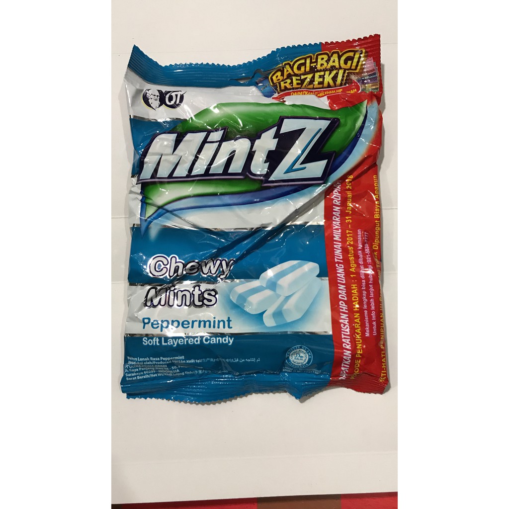 

PROMO PERMEN MINTZ 1 BUNGKUS / CHEWY MINTS MINT / BIRU MUDA GROSIR 115GR TERMURAH