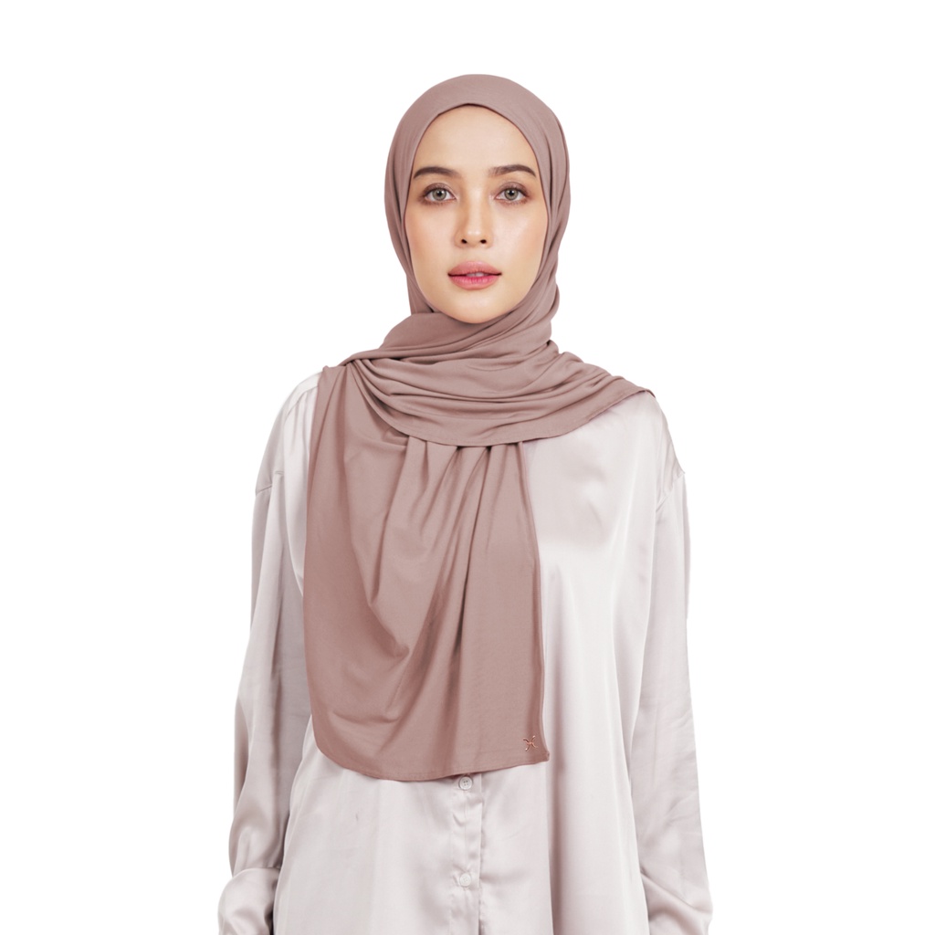 Hameeda - Hannah Instant Hijab | Jersey Bergo Pashmina-Arabian Sand