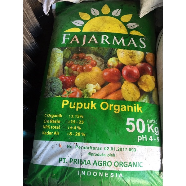 pupuk organik kompos fajarmas ukuran 1 kg
