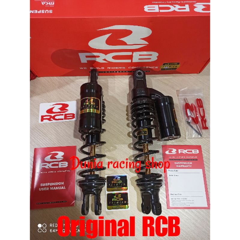 Shock RCB Tabung Nmax old Nmax New Aerox 155 New Aerox Connected Aerox Old PCX ADV 150 XMAX 305MM dan 330MM Shock RCB VS Series MB2 MB2+ Black Series Original RCB