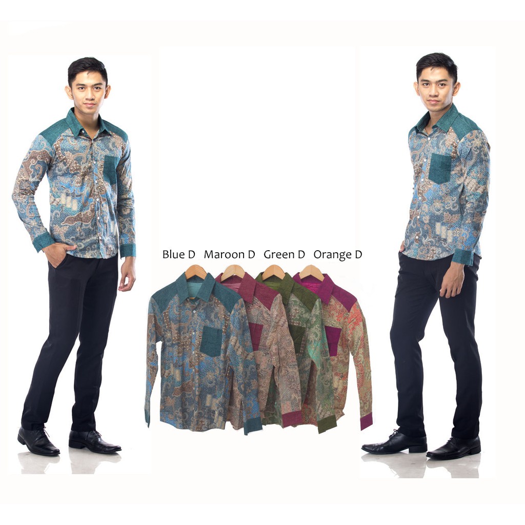 KEMEJA BATIK PRIA TANGAN PANJANG VR1 (CUCI GUDANG)