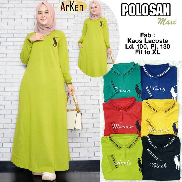 Dress Maxi Wanita/ Polosan Maxy Dress by Arken
