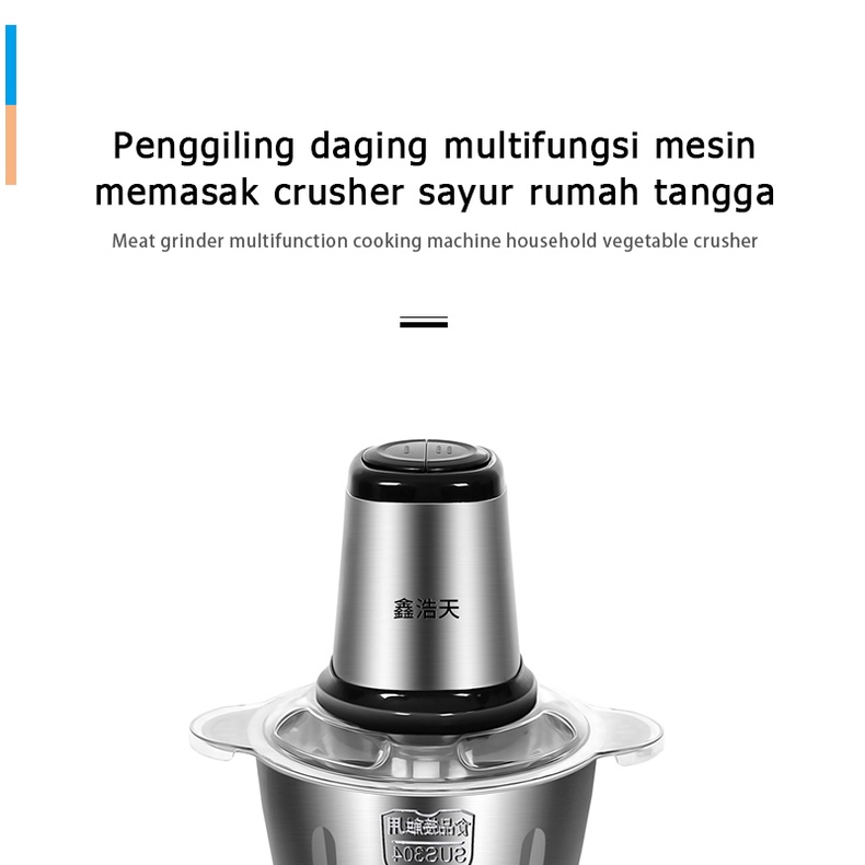 Chopper Blender Daging Penggiling Meat Blender Elektrik Stainless