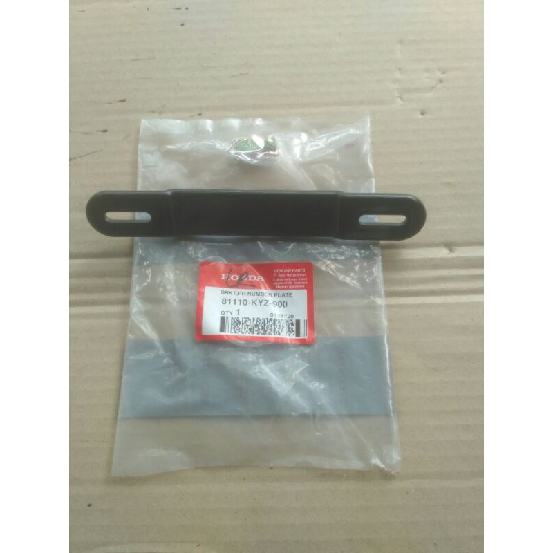 dudukan plat nomor Vario 150 2019 bagian depan