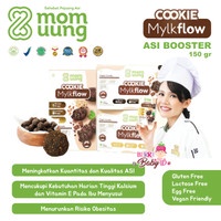 MOM UUNG COOKIE ASI BOOSTER MYLKFLOW CLASSIC CHOCO /COOKIE SEHAT PELANCAR ASI/ VEGAN FRIENDLY / LACTOSE FREE