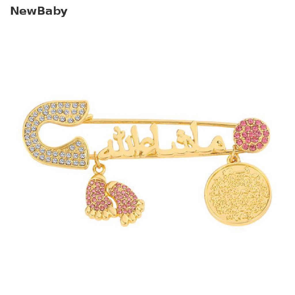 NewBaby Muslim Islamic Religious Style Pendant Rhinestone Crystal Pin Brooch Gift ID