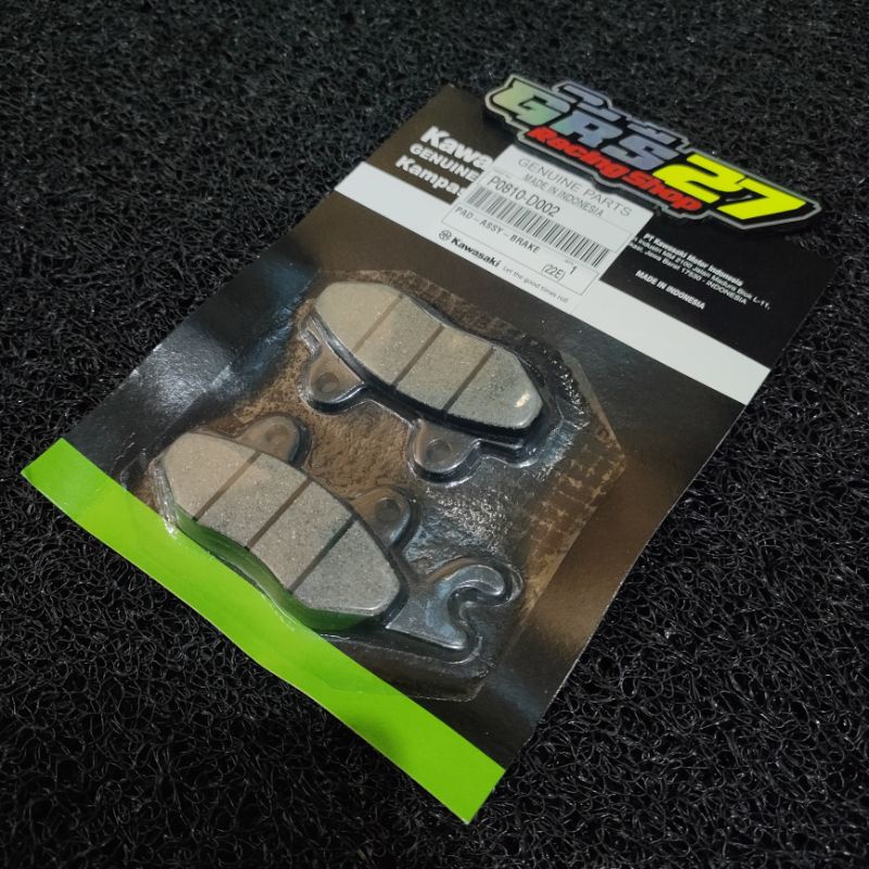 DISC PAD DISPAD KAMPAS REM DEPAN DAN BELAKANG NINJA R RR SS KAZE ATHLETE NINJA 250 FI KARBU ORIGINAL-Depan