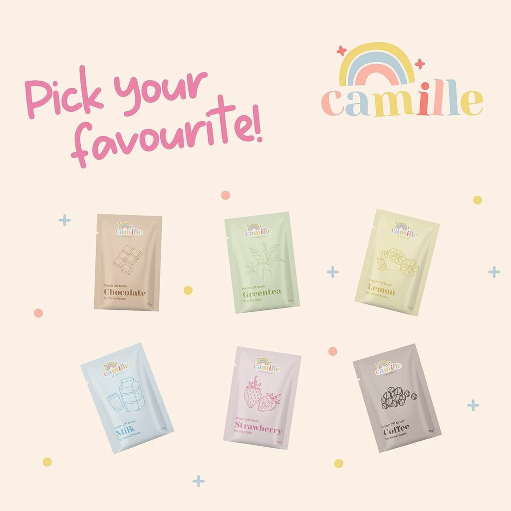 Masker Wajah Organik Camille Beaute, MASKER WAJAH ORGANIK CAMILLE, CAMILLE MASKER WAJAH