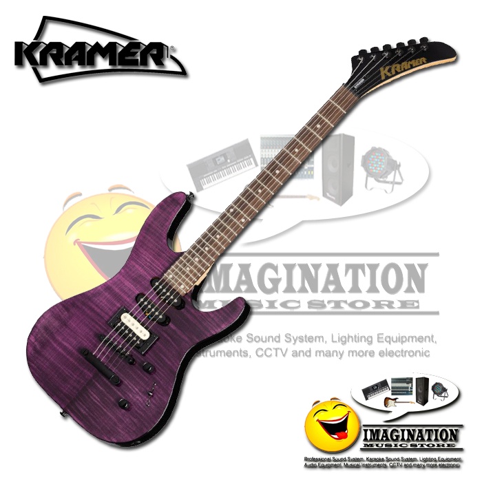Kramer Striker Figured HSS Electric Guitar - Transparent Purple