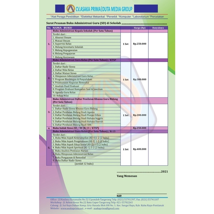 PROMO Administrasi Akreditasi Sekolah Dasar (SD)