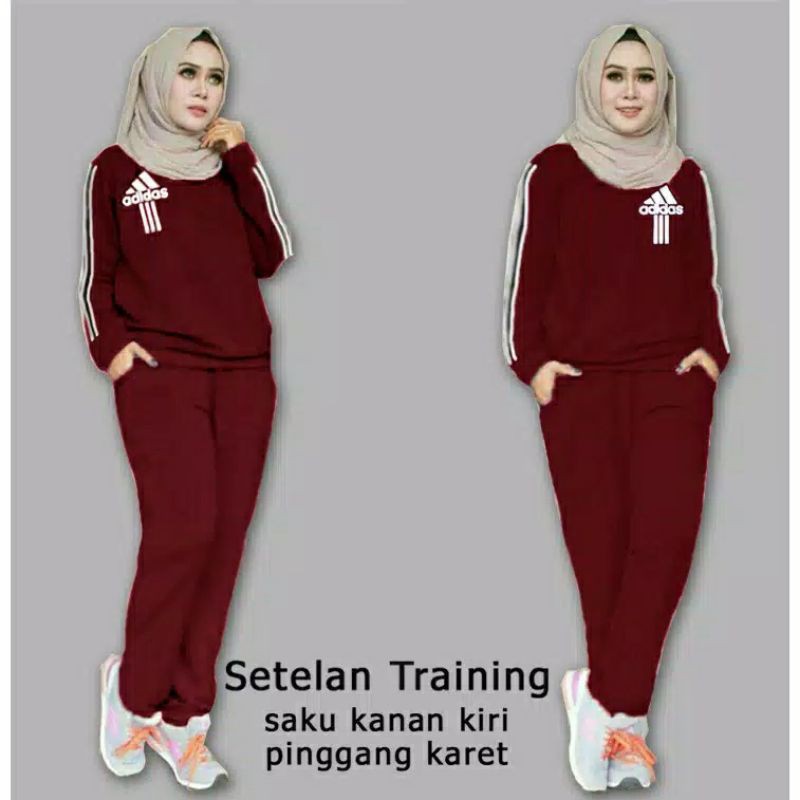 MM 60376-64110-73135 SETELAN TRAINING Baju setelan olahraga WANITA model