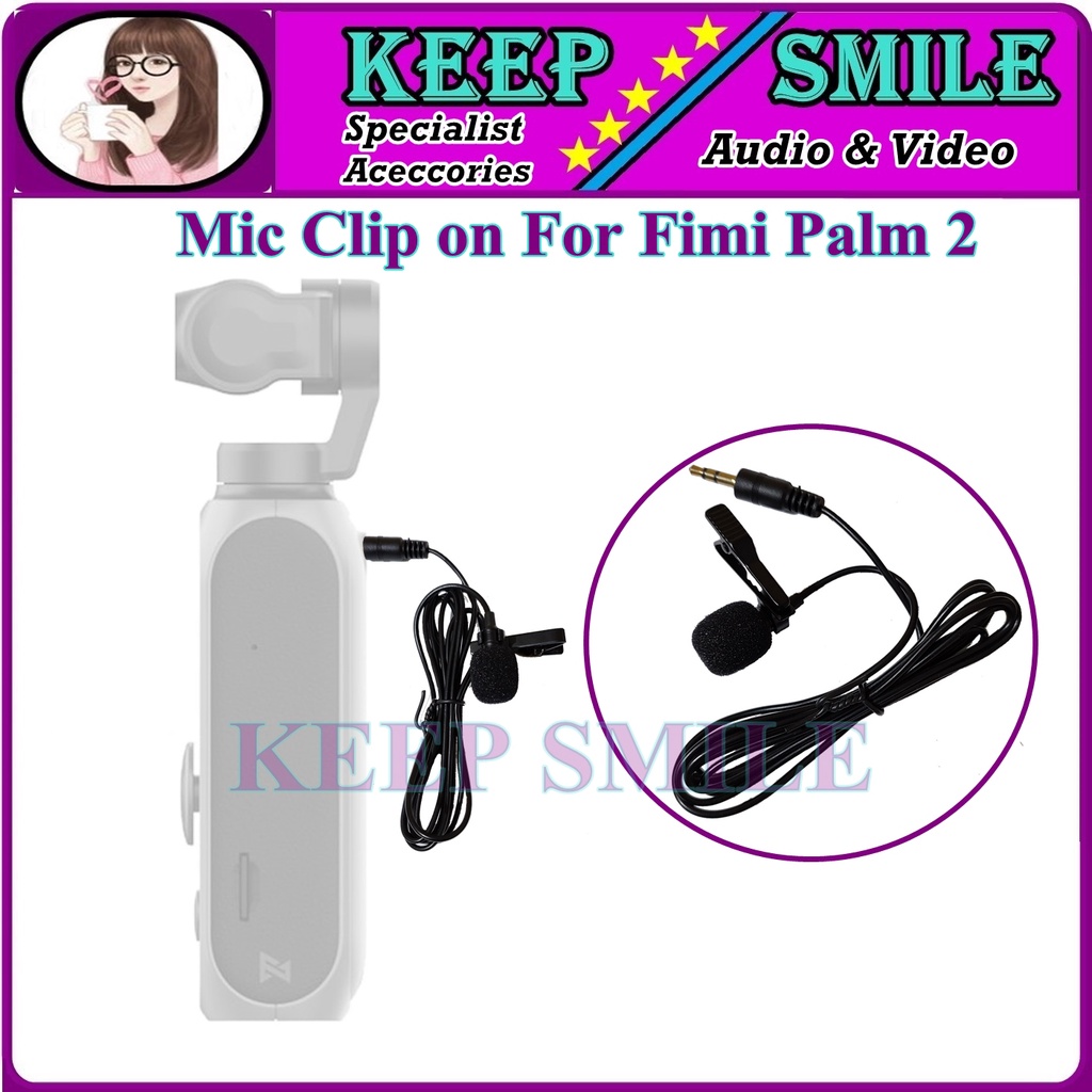 Microphone Clip On Original For Fimi Palm 2 / Mic Hp & Camera