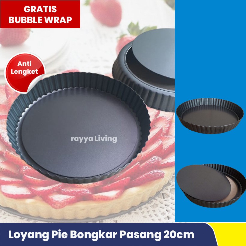 Loyang Pie Bongkar Pasang 20cm Anti Lengket | Shopee Indonesia