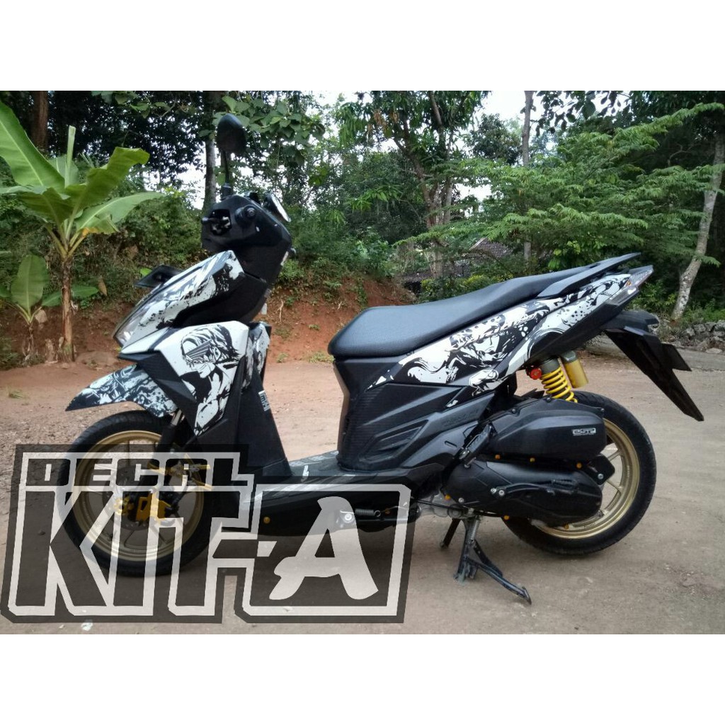 Decal Stiker New Vario 150 One Piece Dekal Striping Sticker New Vario 125 Cbs Shopee Indonesia