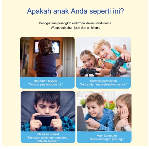 Promo Kacamata Anti Radiasi Anak Perempuan Laki Laki Cowok Bahan Lentur Lucu Anti Blueray Komputer HP Original