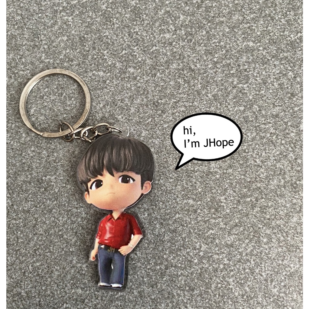 Gantungan Kunci TinyTan BTS | BTS Keyring TinyTAN Cartoon | Ganci Kpop | Keyring Kpop