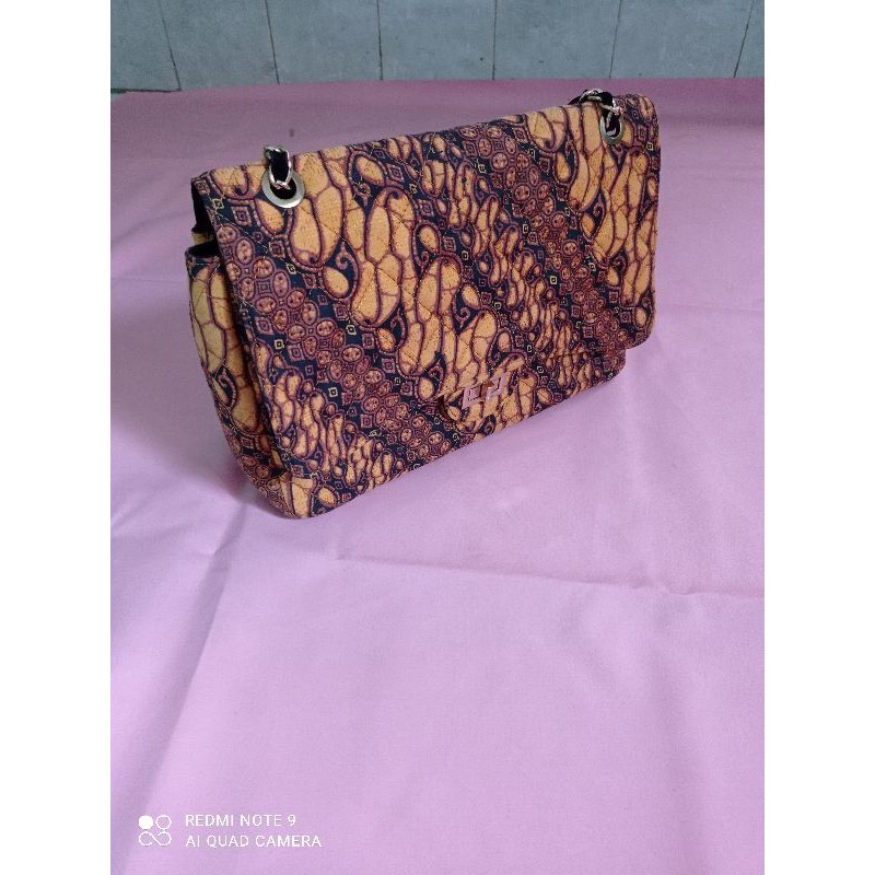 COD Tas Batik model chanel premium likenew preloved