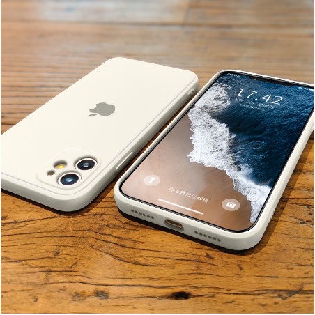 Soft Case Silikon Warna Putih Untuk iPhone 11 12 13 Pro Max X XS Max XR