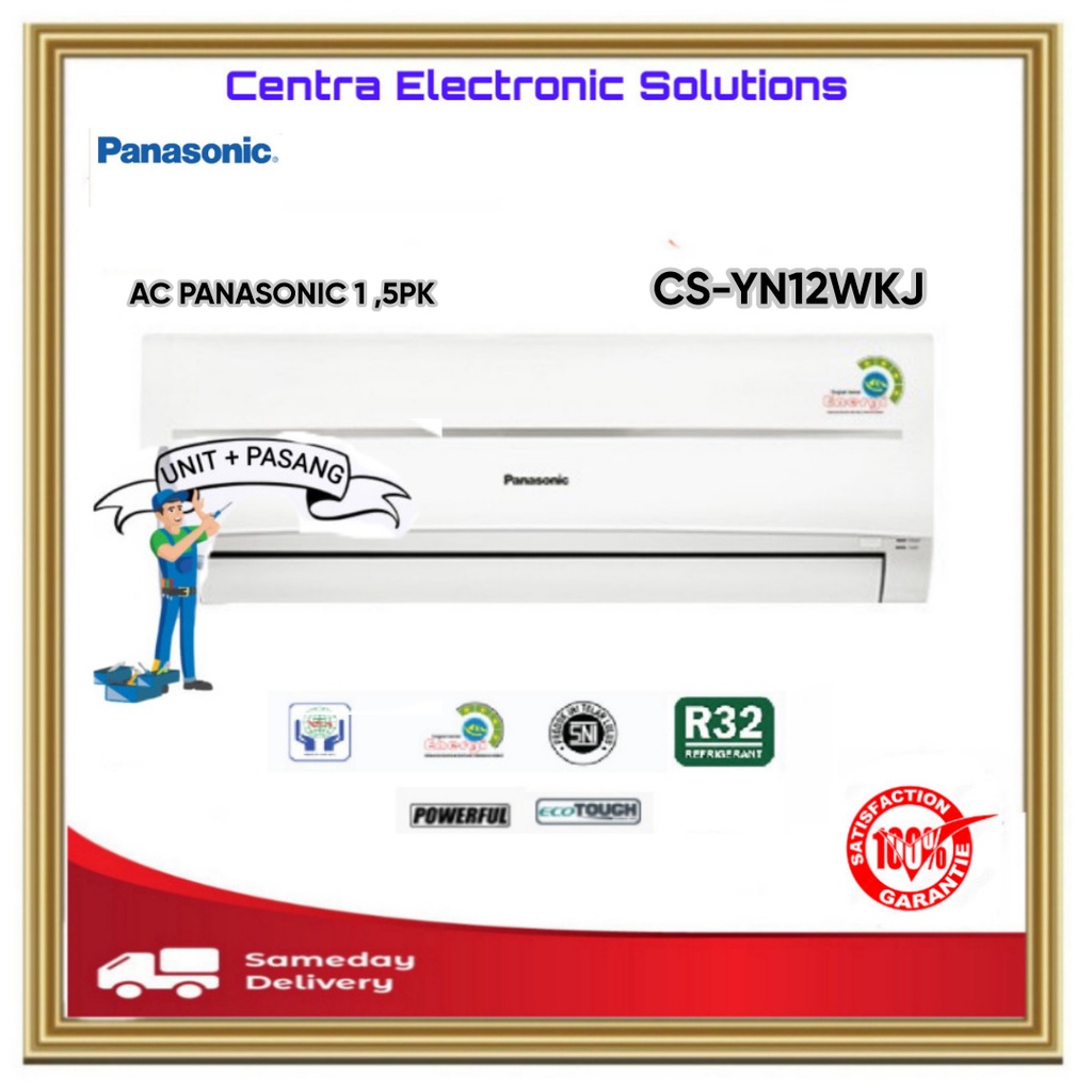 Ac Panasonic CSYN12WKJ Ac Split 1,5PK Standard Series-Gratis Pemasangan