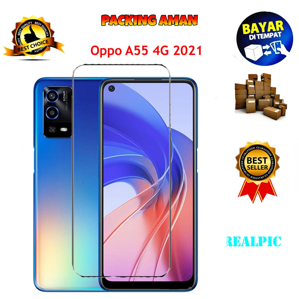 Tempered Glass Oppo A55 4G 2021 Screen Protector Anti Gores