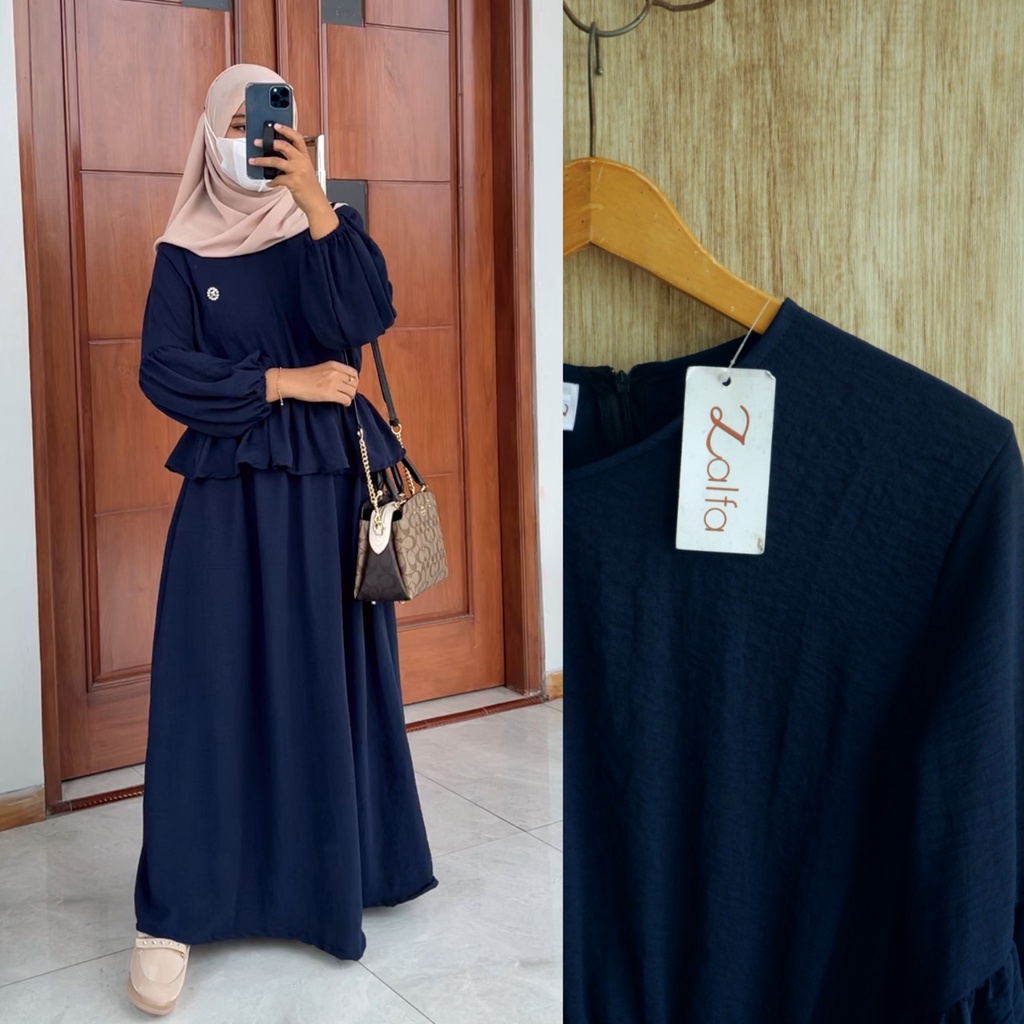 ADINDA set by ZALFA OUTFIT / setelan crincle / blouse crincle / setelan polos