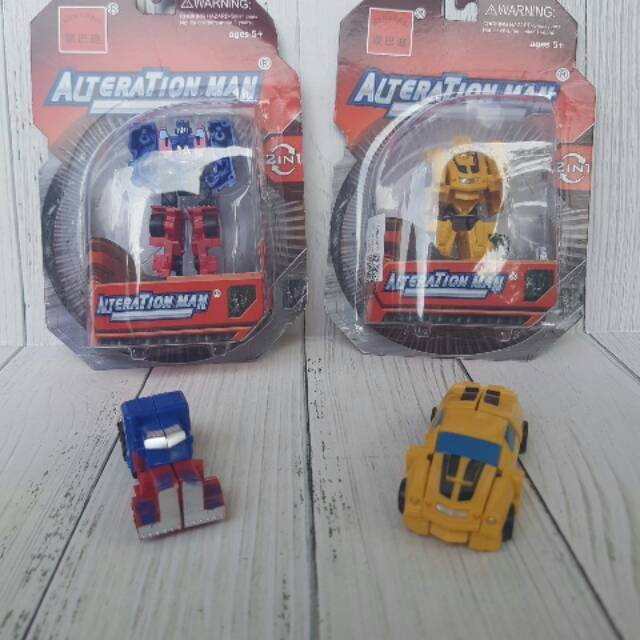 Robot Mini Transformers Optimus Prime dan Bumble Bee Termurah diskon