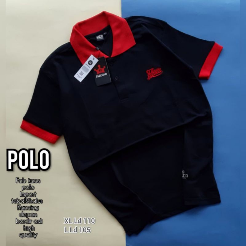 KAOS POLO THREE SECOND ORIGINAL