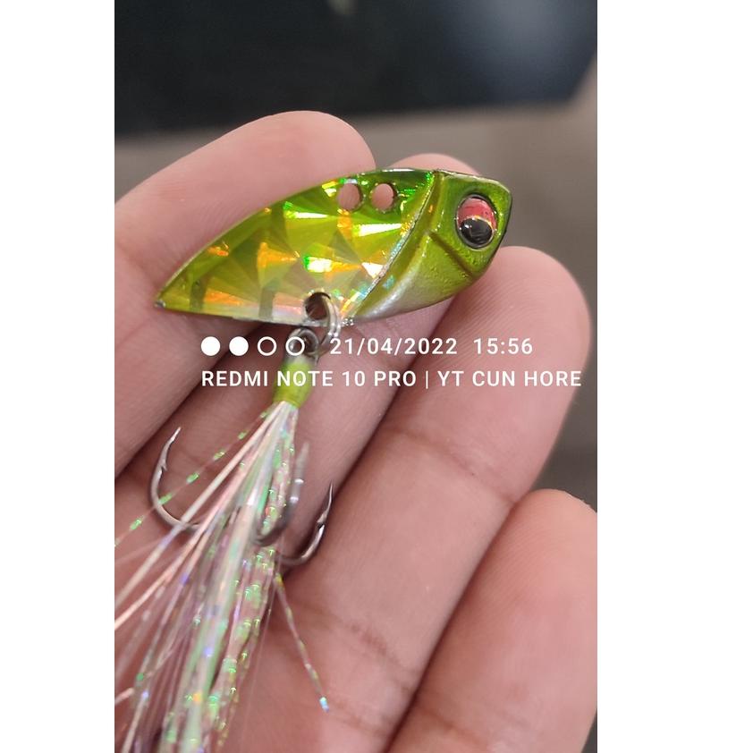 Muraaaahh.. UMPAN GABUS HALF SOLID METAL VIB SIRIP HIU  VIBRA  UMPAN CASTING UMPAN MAINAN 8GR KILLER