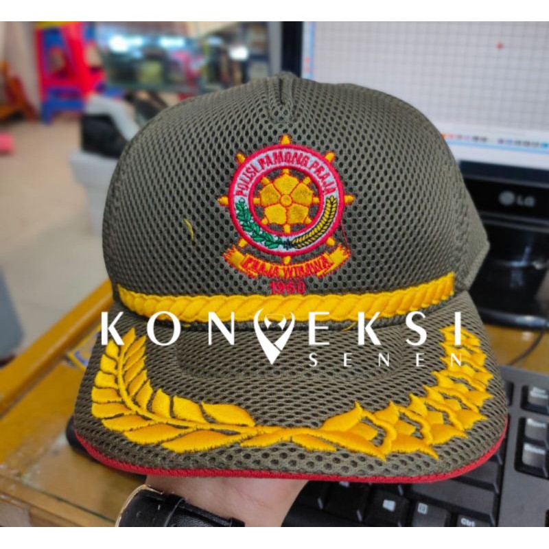 Topi satpol PP psdi kapas terbaru