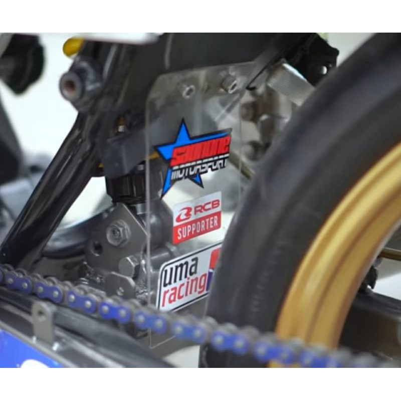 Cover Shock Belakang Akrilik Supra Gtr 150