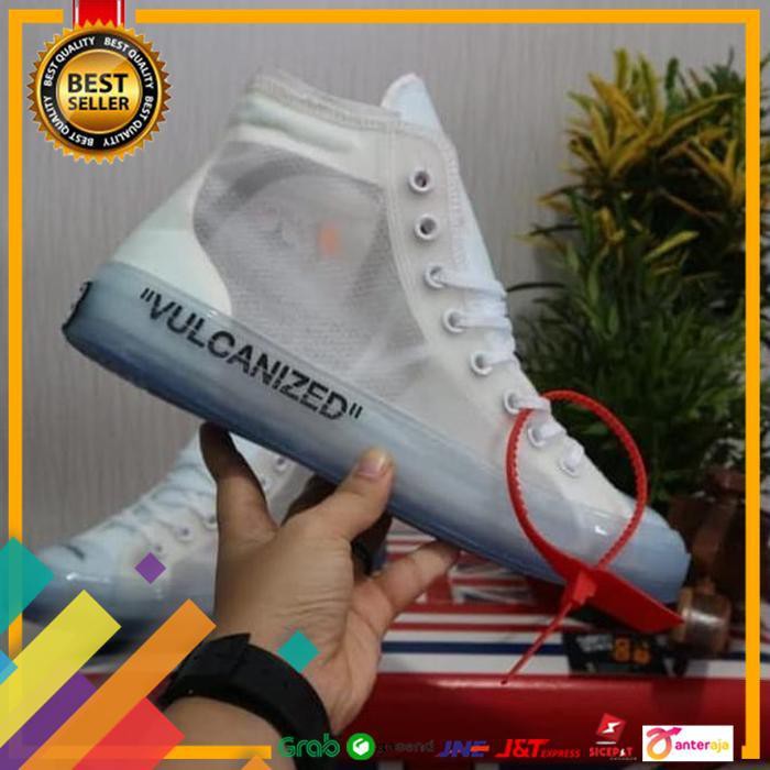 NEW.. SEPATU CONVERSE CHUCK TAYLOR X OFF WHITE VULCANIZED ..TERLARIS