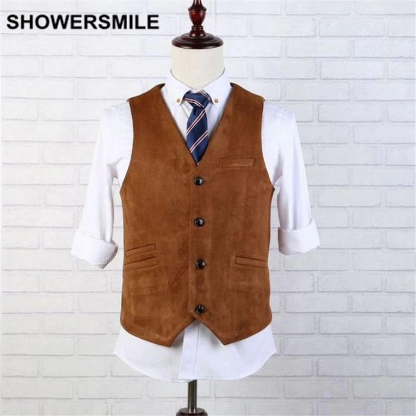 brown vest mens