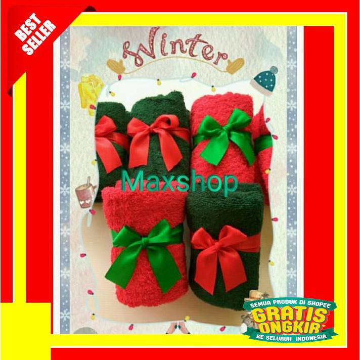 HANDUK SOUVENIR NATAL / BINGKISAN NATAL / MERRY CHRISTMAS PROMO