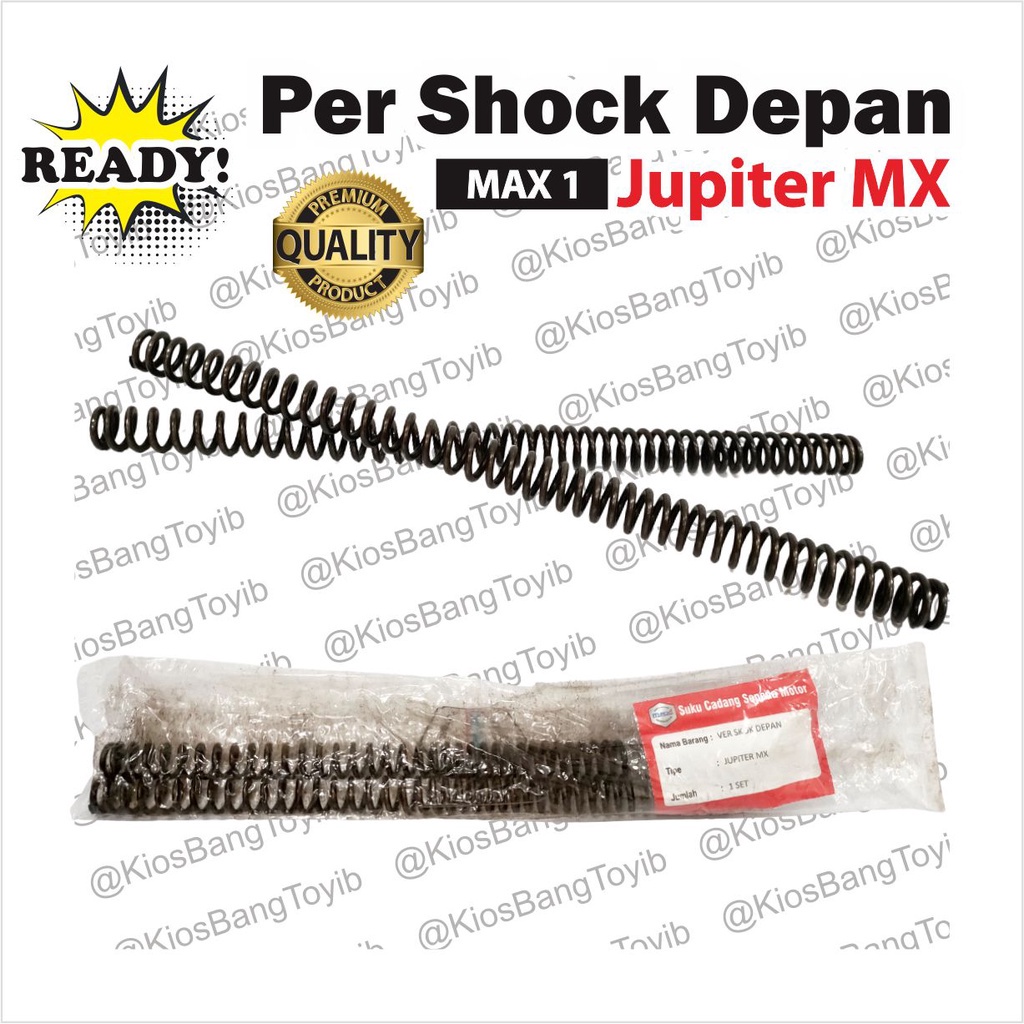 (2pc) Per Ver Shock Skok Depan Yamaha Jupiter MX 1 Set Isi 2 (MAX1) Panjang 29.5cm