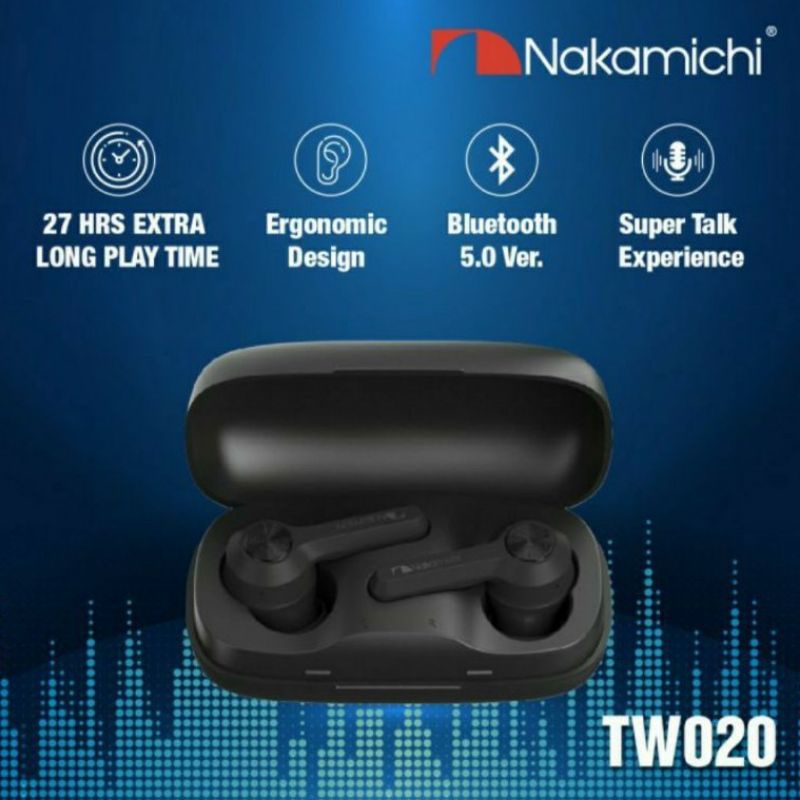 Nakamichi TW 020 original TWS earphone wireless bluetooth