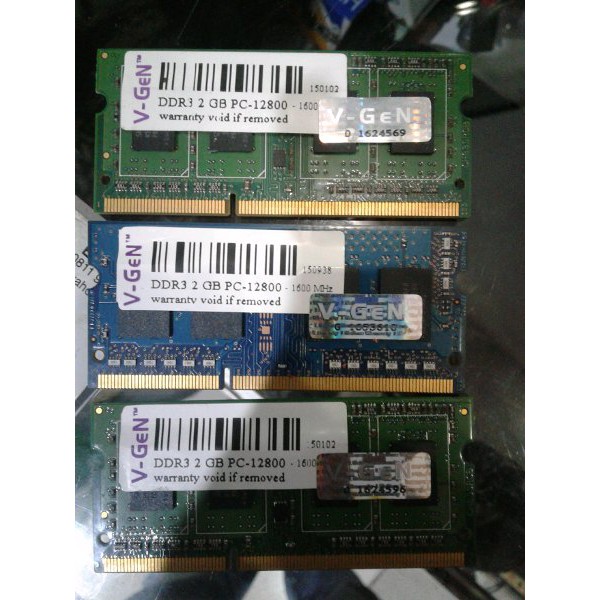 SODIM DDR3 2GB PC12800 V-GEN