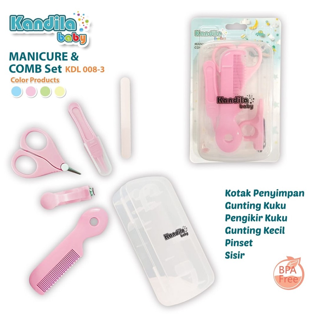 Kandila Baby Manicure and Comb Set KDL008-3