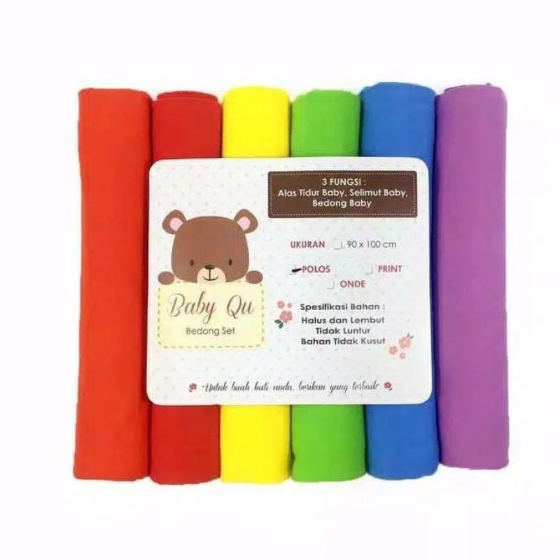Bedongan BABY QU bedongan bayi 6pcs SERIES TUA