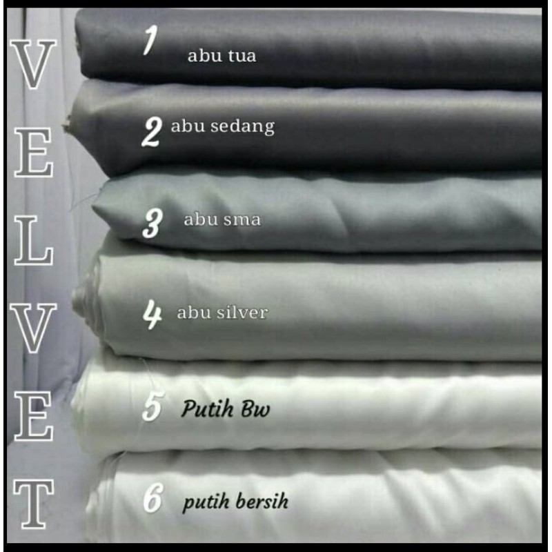 kain saten satin velvet / kain furing / kain lapis / kain baju