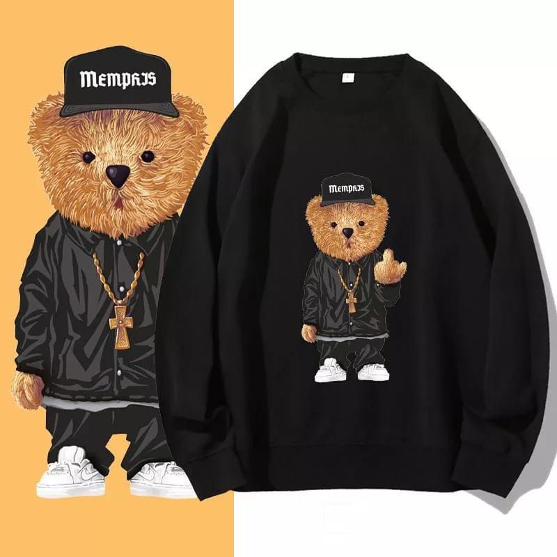 [COD] Sweater Oversize Wanita HipHop Bear XXL LD 130