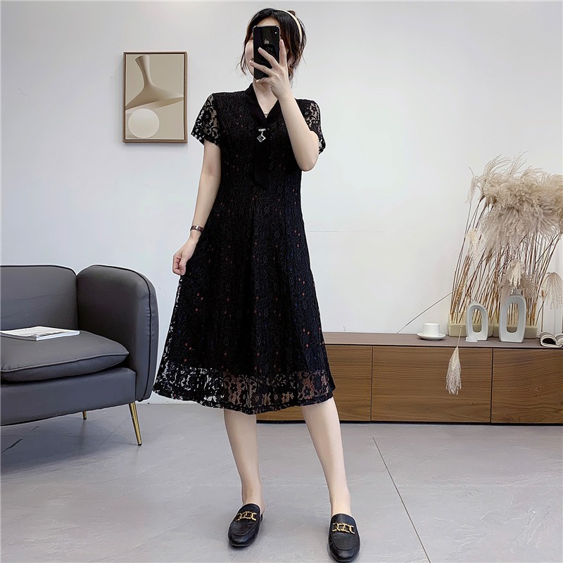 IDR-06 import korean black knit dress korea high quality japan casual wanita