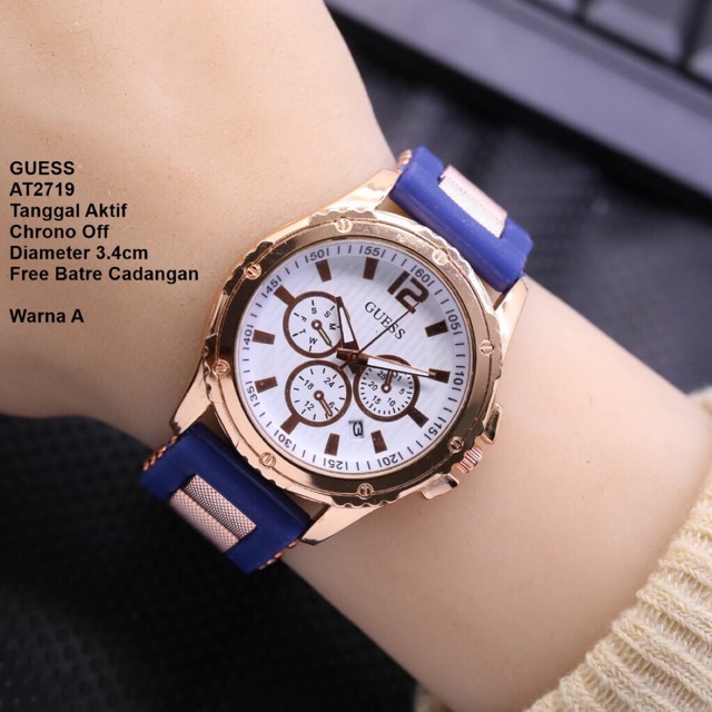  Jam  Tangan  Wanita  Guess Tali Rubber Variasi Shopee  Indonesia