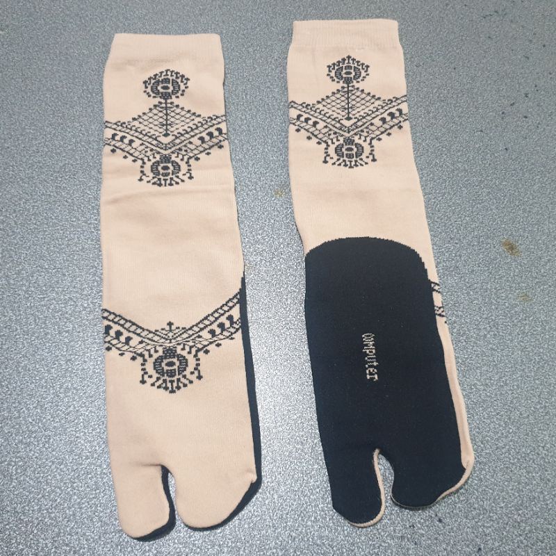 KAOS KAKI MUSLIM BLACK SOLE JEMPOL PANJANG