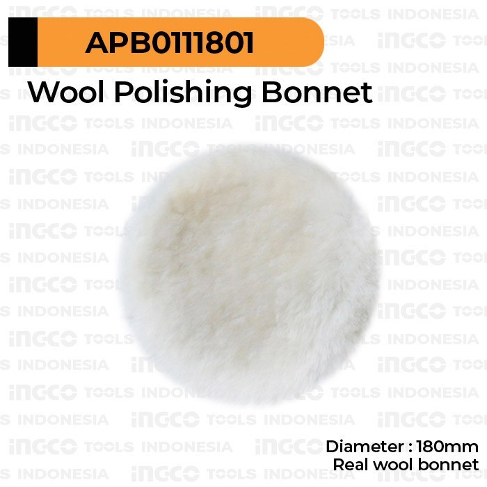 INGCO APB0111801 Bulu Poles Rabin Polish Domba Wool Ukuran 7 Inch