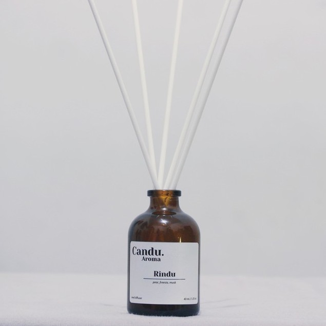 Candu Aroma - Reed Diffuser Pengharum Ruangan Aromaterapi Mewah-Rindu