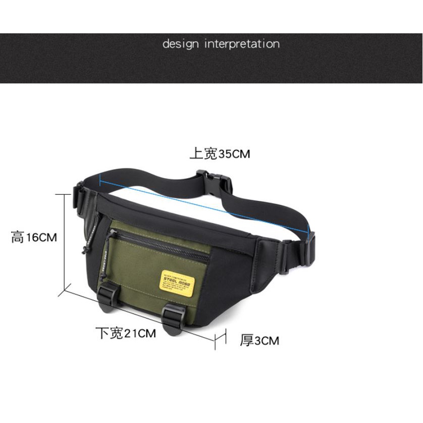 Tas Selempang Waistbag Tas Slempang Waist Bag Waisbag Waitsbag Weistbag Weisbag Pria 2687