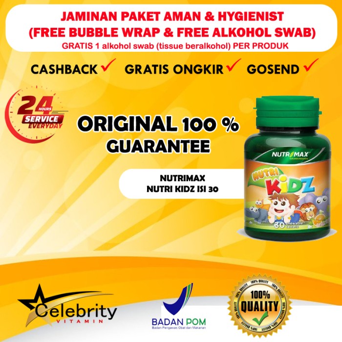 Nutrimax Nutri Kidz Kids Multi Vitamin Anak Nutrikidz / Kids / Kid Vit Anak -