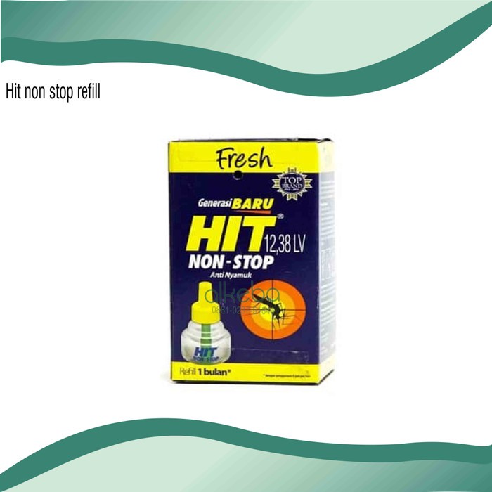 HIT Liquid Non Stop Refill 33 ml Isi ulang obat nyamuk