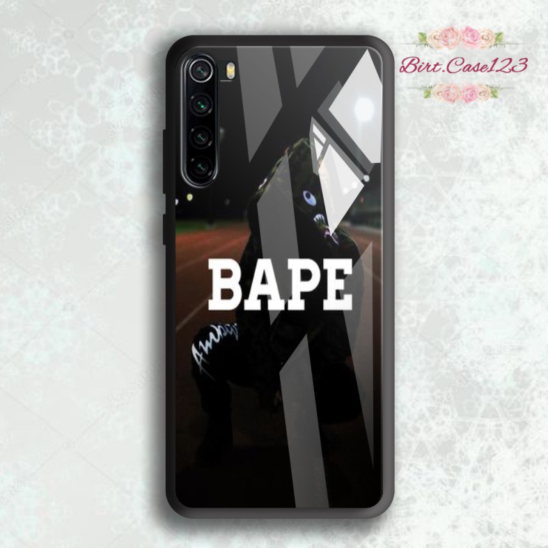 back case glass BAPE Realme C1 C2 C3 U1 2 2 Pro 3 Pro 5 5i 5s Pro 6 Pro X Xt C11 C15 C12 7 7i BC1638